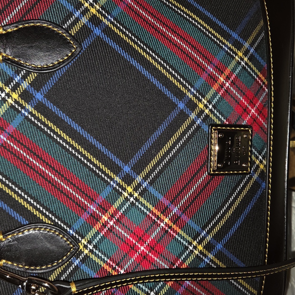Dooney & Bourke Tartan Dome Satchel - Picture 2 of 10